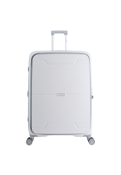 Saxoline Blue Boho Harde koffer / Trolley / Reiskoffer - (Large) - Wit