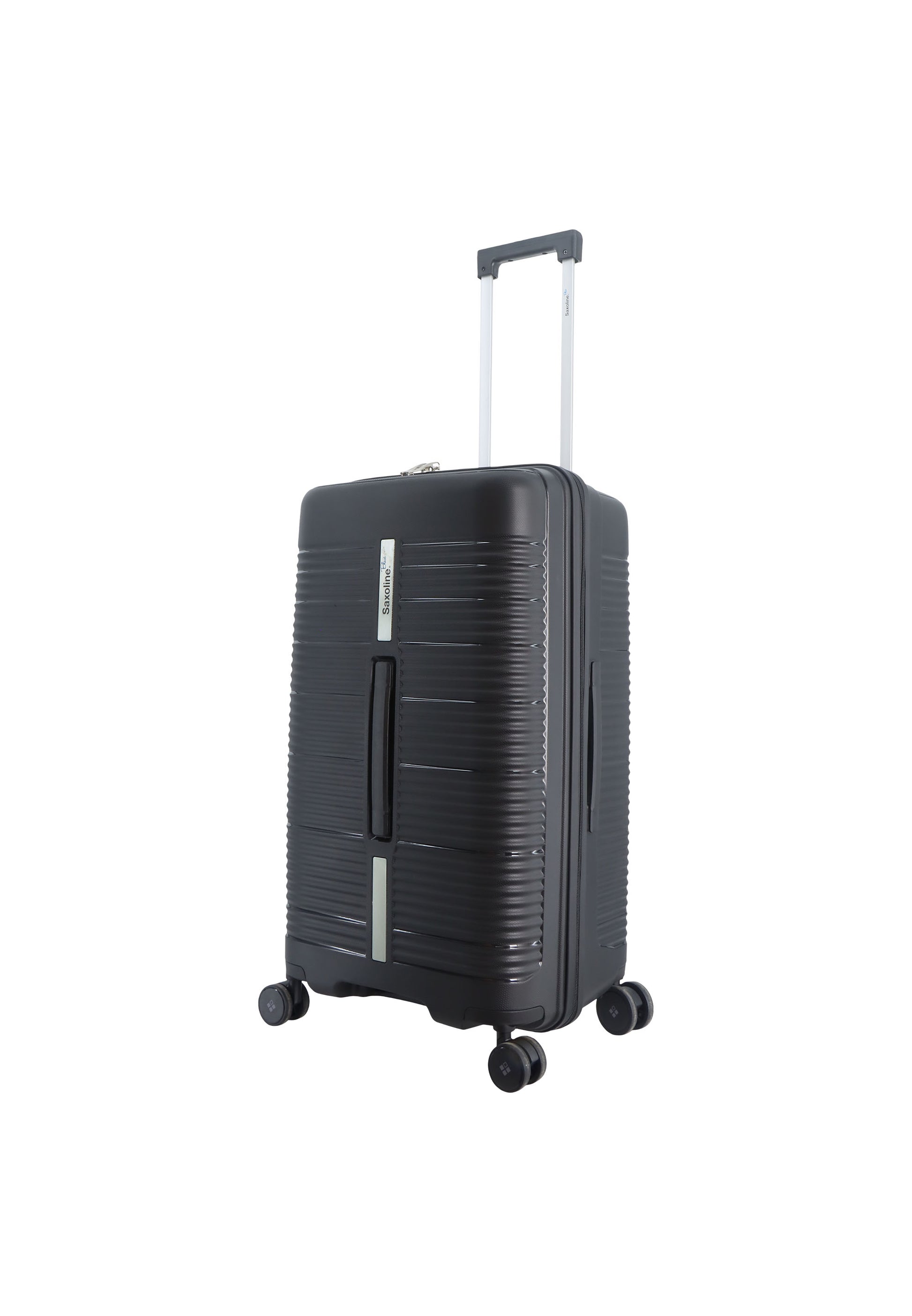 Saxoline Blue Overly Harde koffer / Trolley / Reiskoffer - (Medium) - Zwart