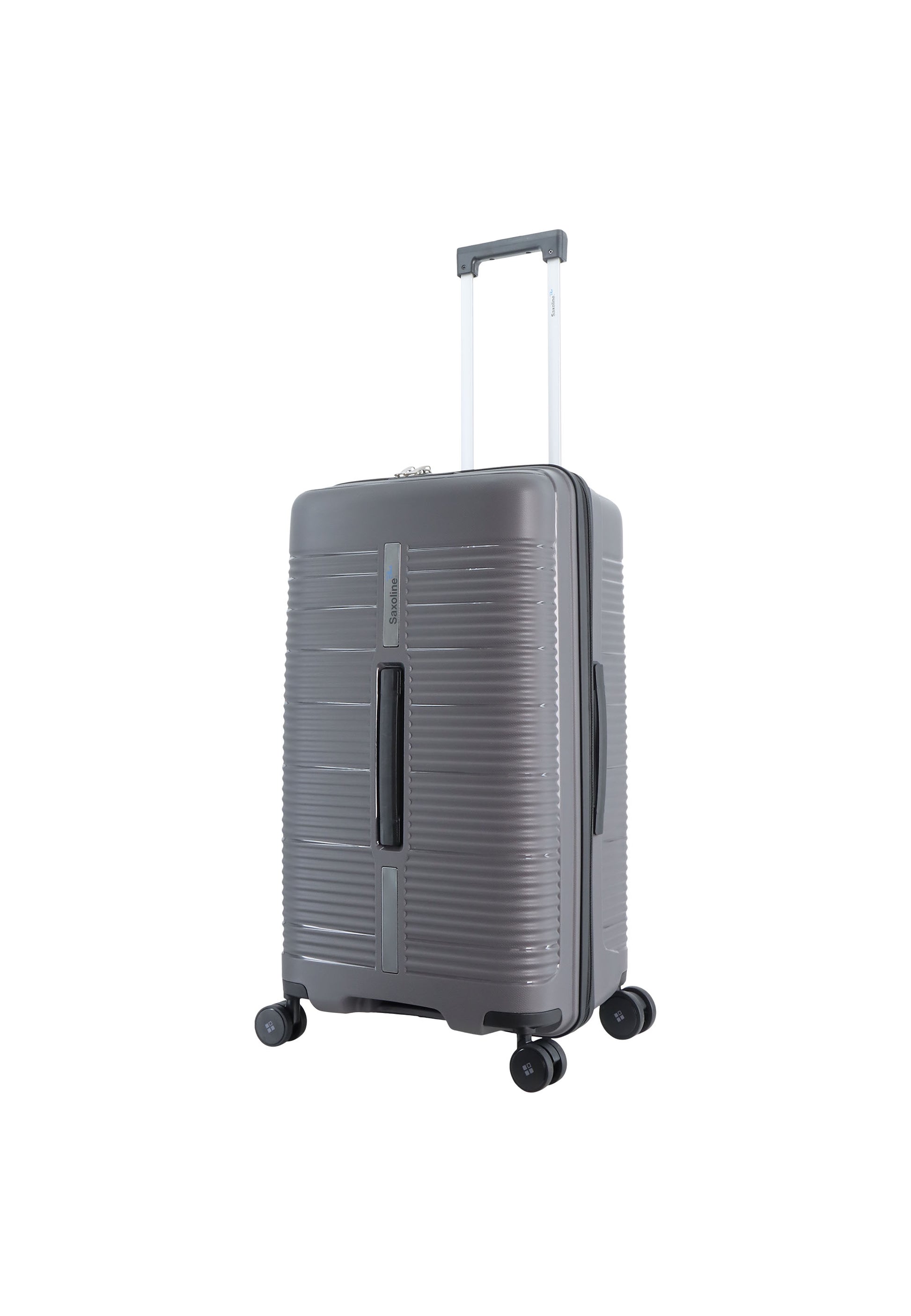Saxoline Blue Overly Harde koffer / Trolley / Reiskoffer - (Medium) - Zilver