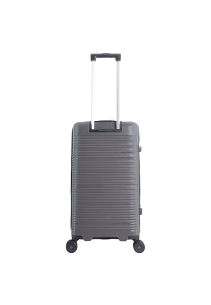 Saxoline Blue Overly Harde koffer / Trolley / Reiskoffer - (Medium) - Zilver