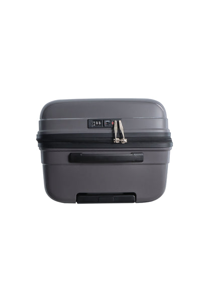 Saxoline Blue Overly Harde koffer / Trolley / Reiskoffer - (Medium) - Zilver