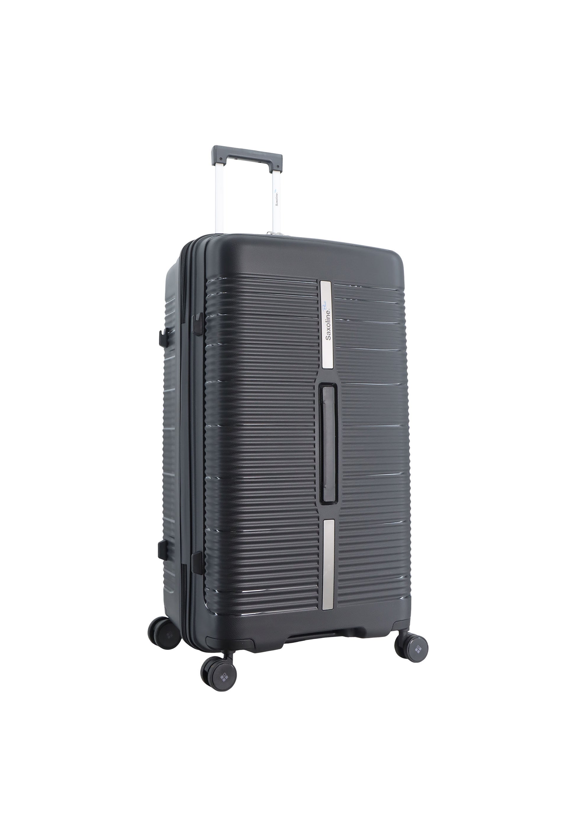 Saxoline Blue Overly Harde koffer / Trolley / Reiskoffer - (Large) - Zwart
