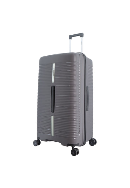 Saxoline Blue Overly Harde koffer / Trolley / Reiskoffer - (Large) - Zilver