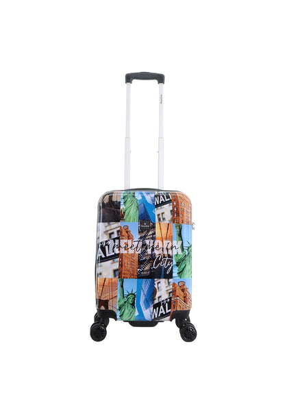 Ssaxoline The Big Apple Handbagage harde koffer / Trolley / Reiskoffer - (Small) Printed