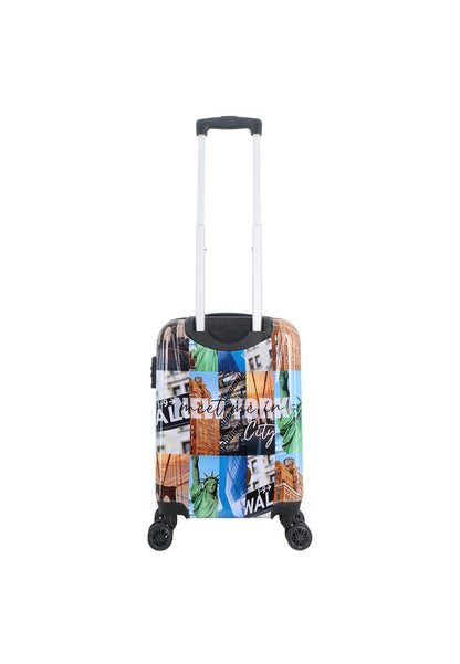 Ssaxoline The Big Apple Handbagage harde koffer / Trolley / Reiskoffer - (Small) Printed