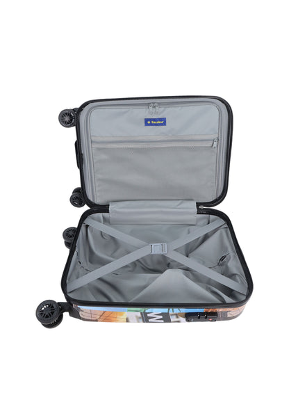 Ssaxoline The Big Apple Handbagage harde koffer / Trolley / Reiskoffer - (Small) Printed
