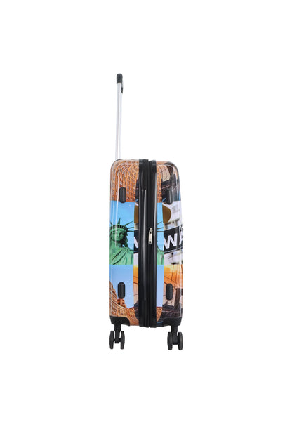 Ssaxoline The Big Apple Harde koffer / Trolley / Reiskoffer - (Medium) Printed