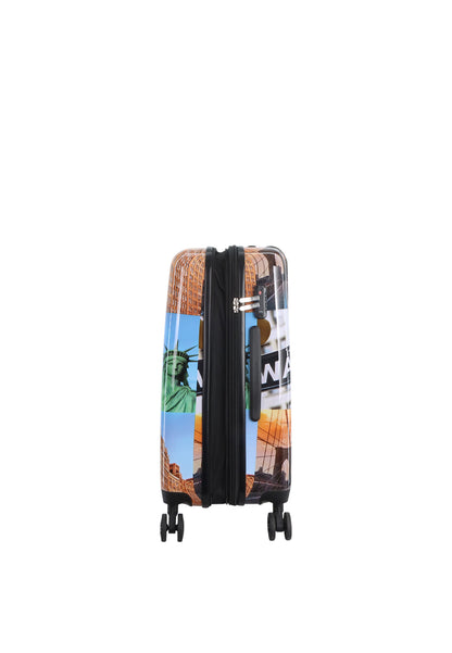 Ssaxoline The Big Apple Harde koffer / Trolley / Reiskoffer - (Medium) Printed