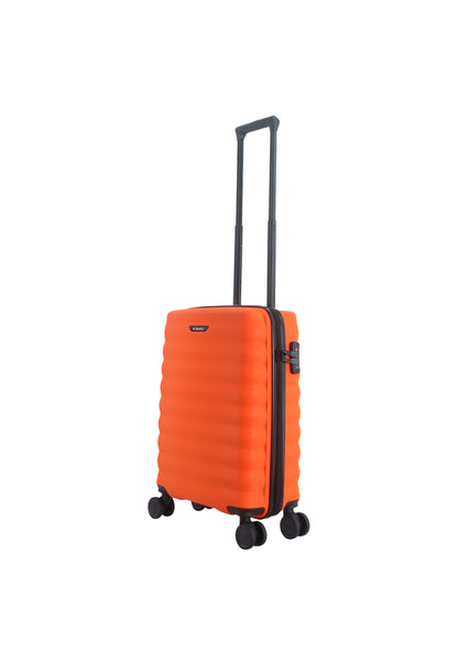 Saxoline - Flux | Valise rigide bagage à main / Trolley / Valise de voyage - (Petite) Orange