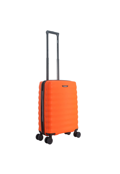 Saxoline - Flux | Valise rigide bagage à main / Trolley / Valise de voyage - (Petite) Orange