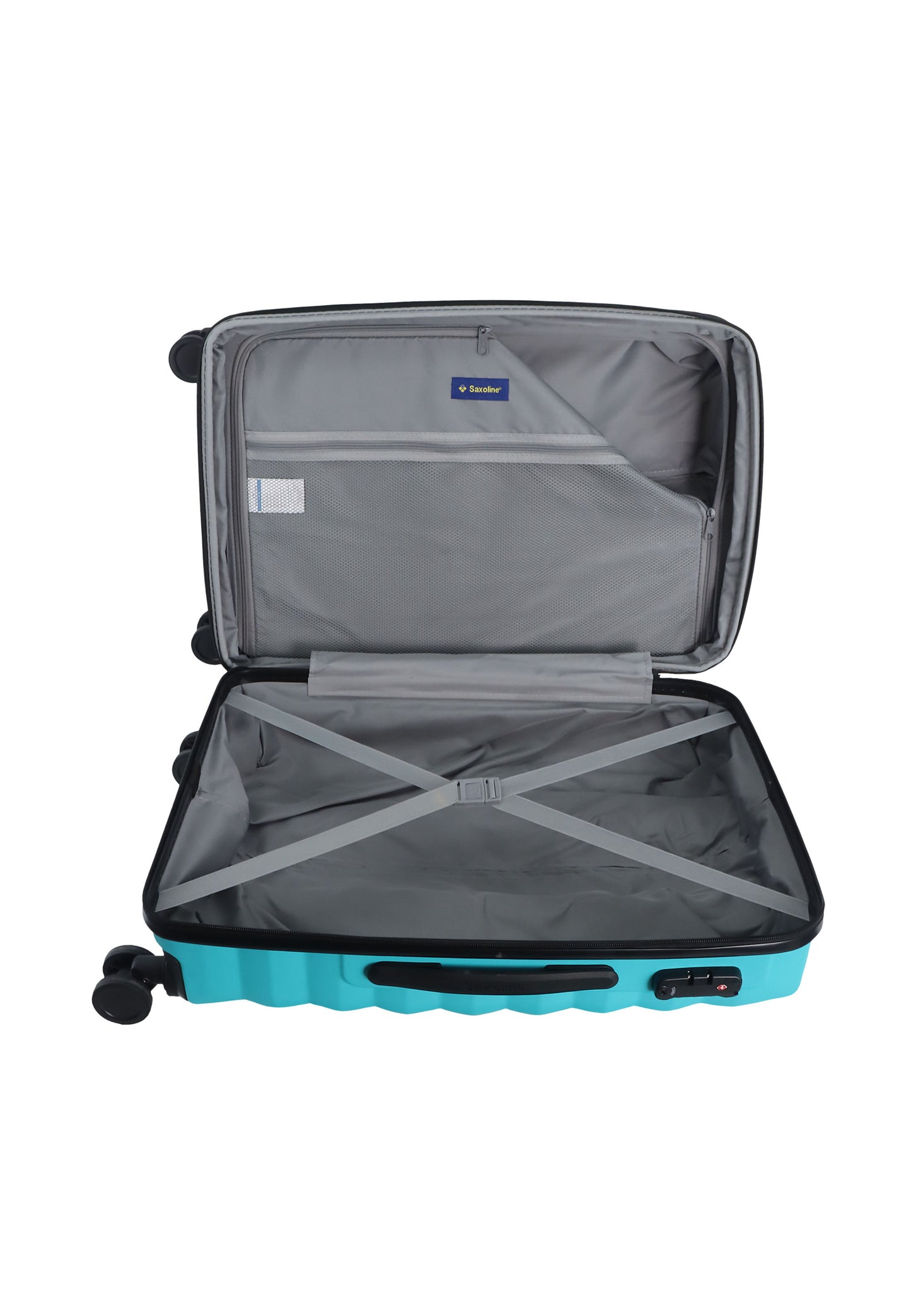 Saxoline - Flux | Valise rigide / Trolley / Valise de voyage - (Moyenne) Turquoise