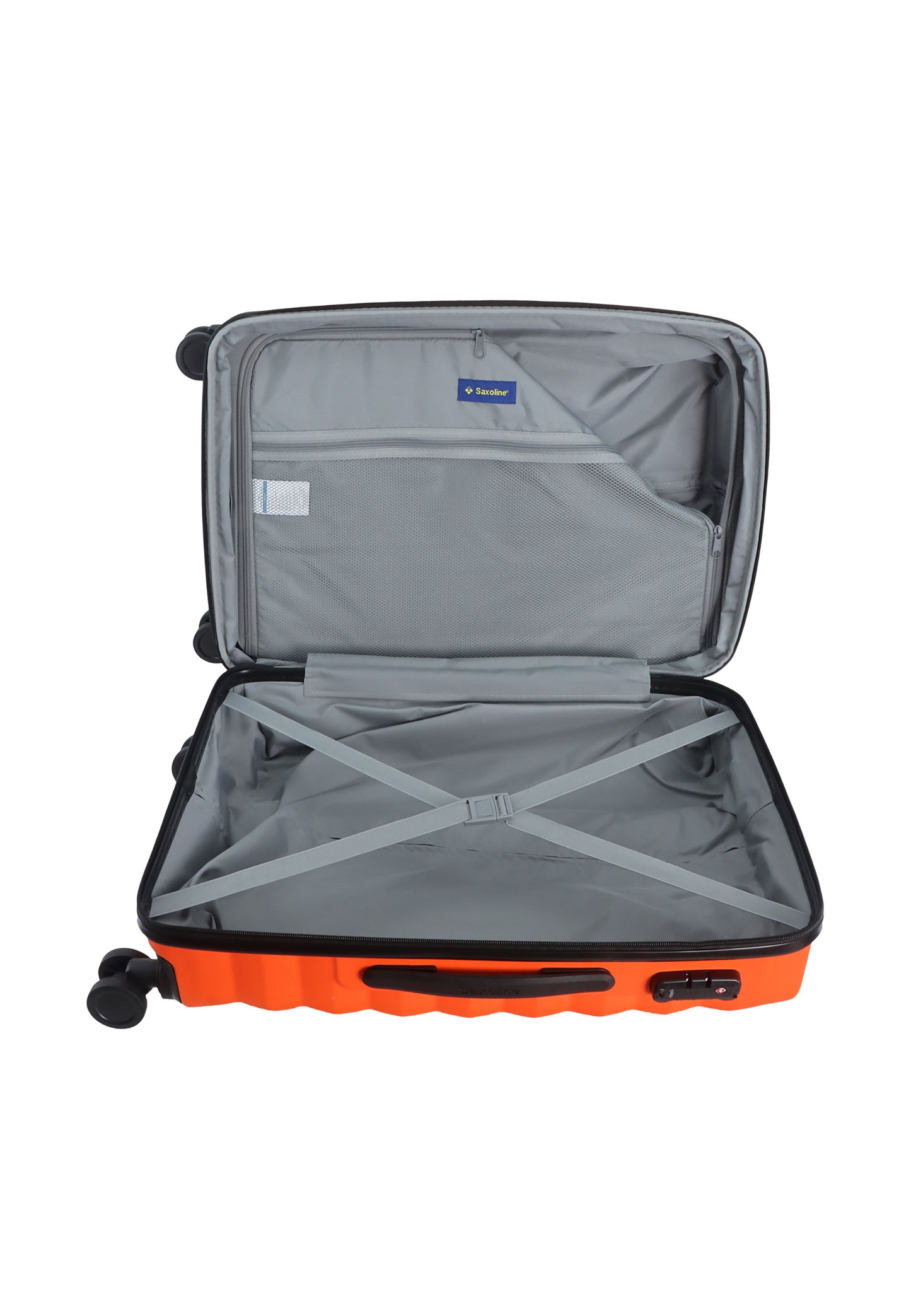 Saxoline - Flux | Valise rigide / Trolley / Valise de voyage - (Moyenne) Orange