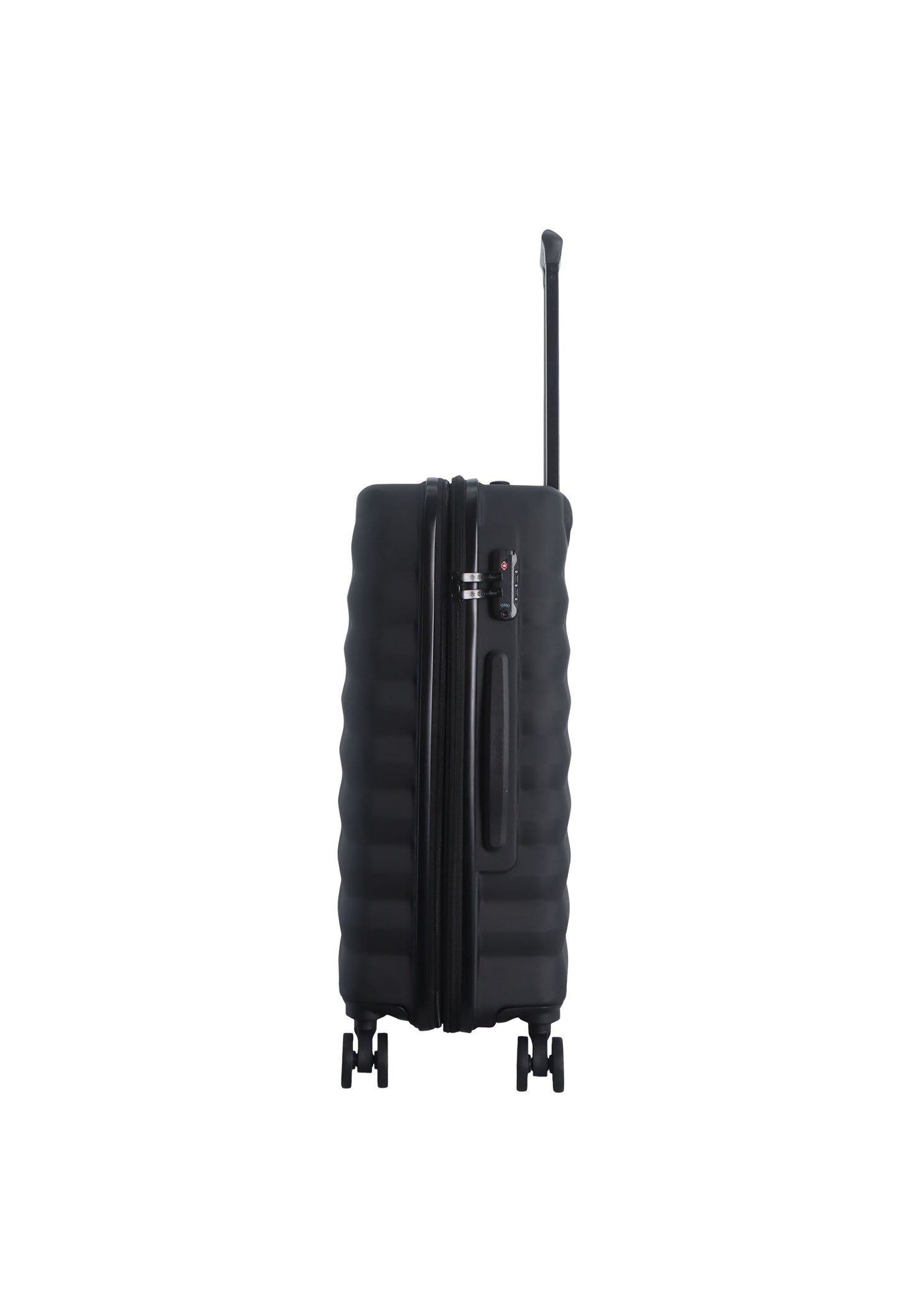 Saxoline - Flux | Valise rigide / Trolley / Valise de voyage - (Grande) Noir