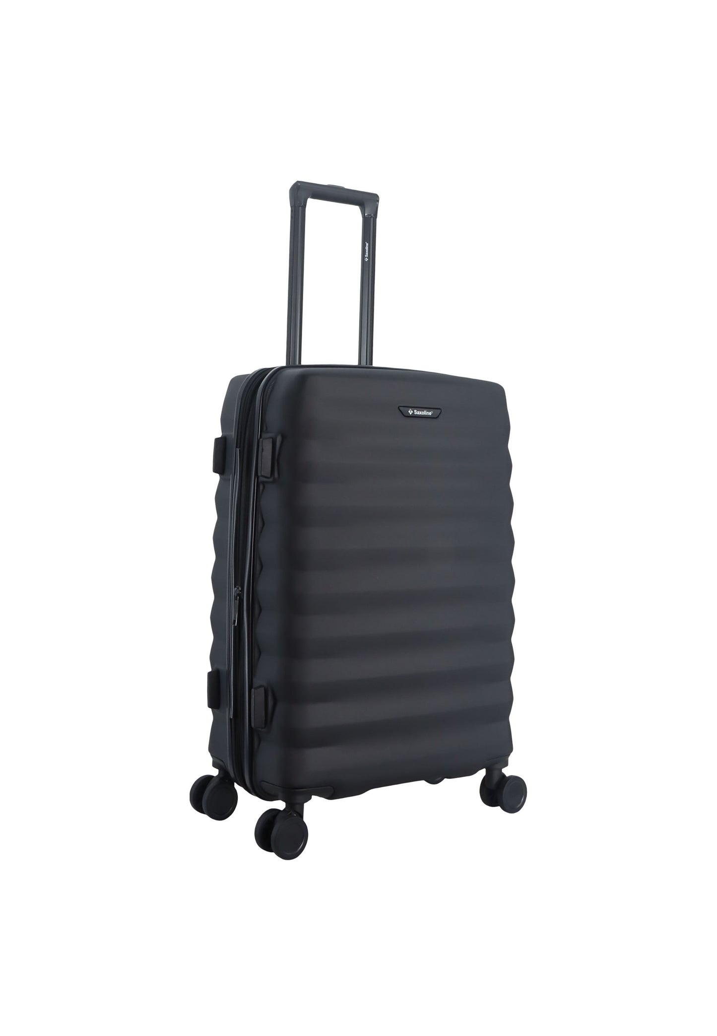 Saxoline - Flux | Valise rigide / Trolley / Valise de voyage - (Grande) Noir