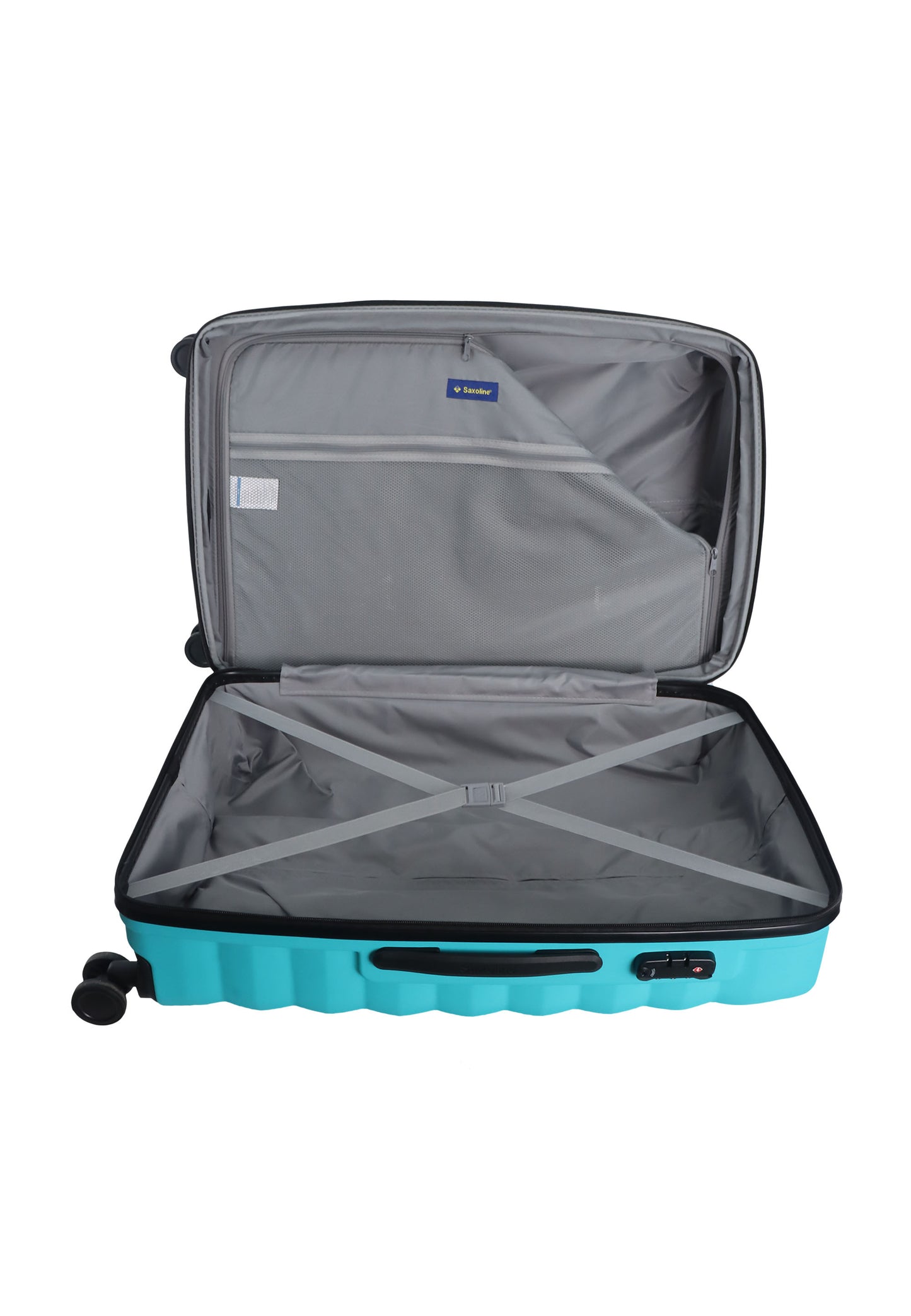 Saxoline - Flux | Valise rigide / Trolley / Valise de voyage - (Grande) Turquoise