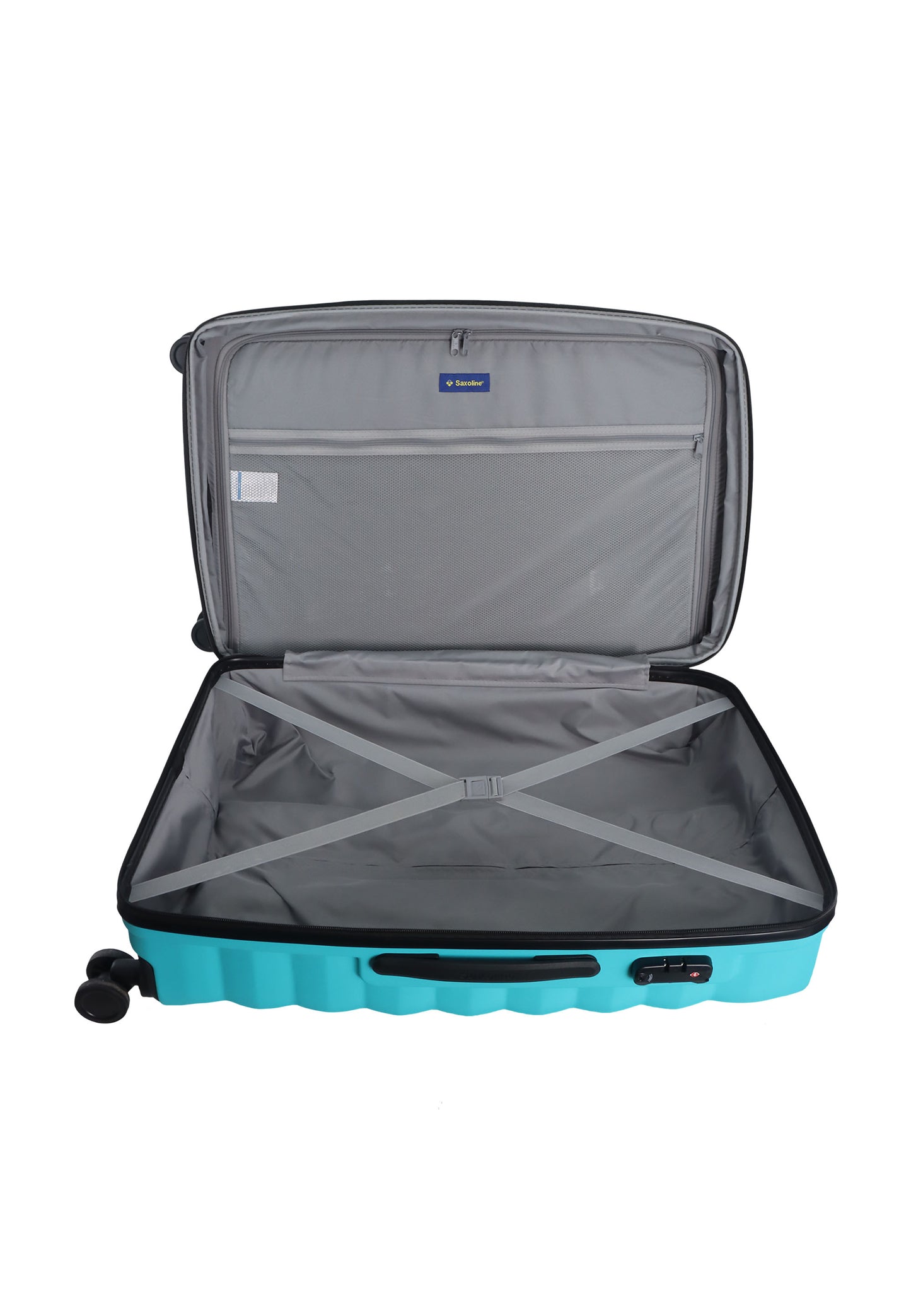 Saxoline - Flux | Valise rigide / Trolley / Valise de voyage - (Grande) Turquoise