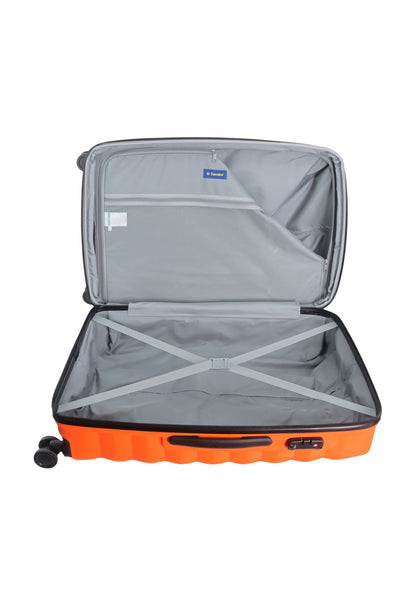 Saxoline - Flux | Valise rigide / Trolley / Valise de voyage - (Grande) Orange