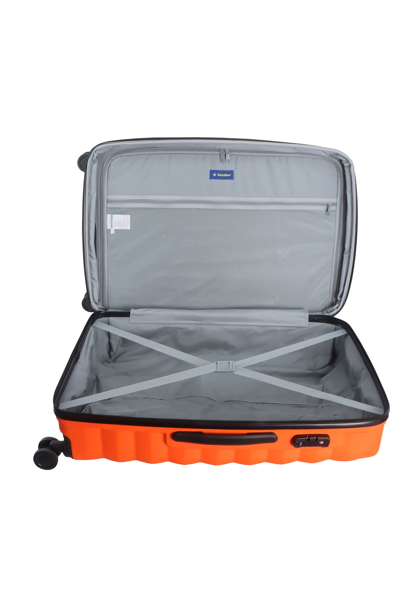 Saxoline - Flux | Valise rigide / Trolley / Valise de voyage - (Grande) Orange