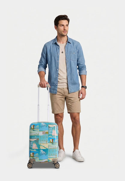 Saxoline - Coastal Beauty | Handbagage / Harde koffer / Trolley / Reiskoffer - (Small) Printed