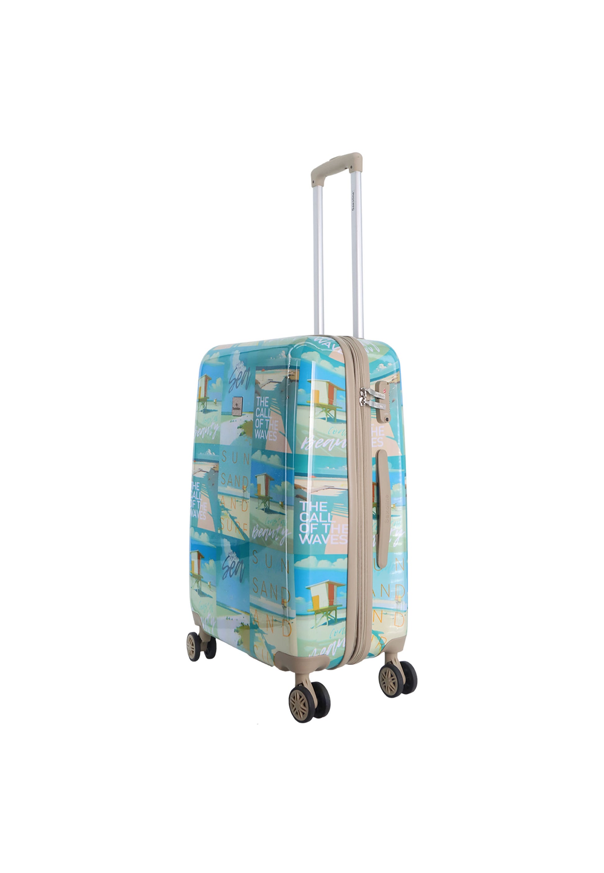 Ssaxoline Coastal Beauty Harde koffer / Trolley / Reiskoffer - (Medium) Printed