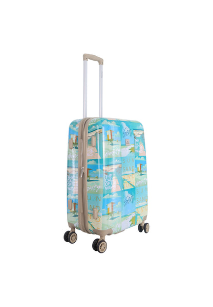 Ssaxoline Coastal Beauty Harde koffer / Trolley / Reiskoffer - (Medium) Printed