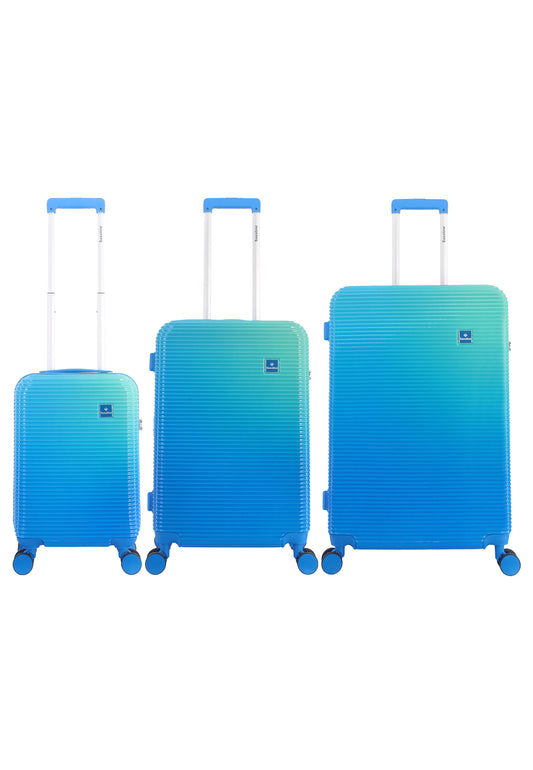 Saxoline Twist Harde Kofferset Trolley S/M/L | Blauw