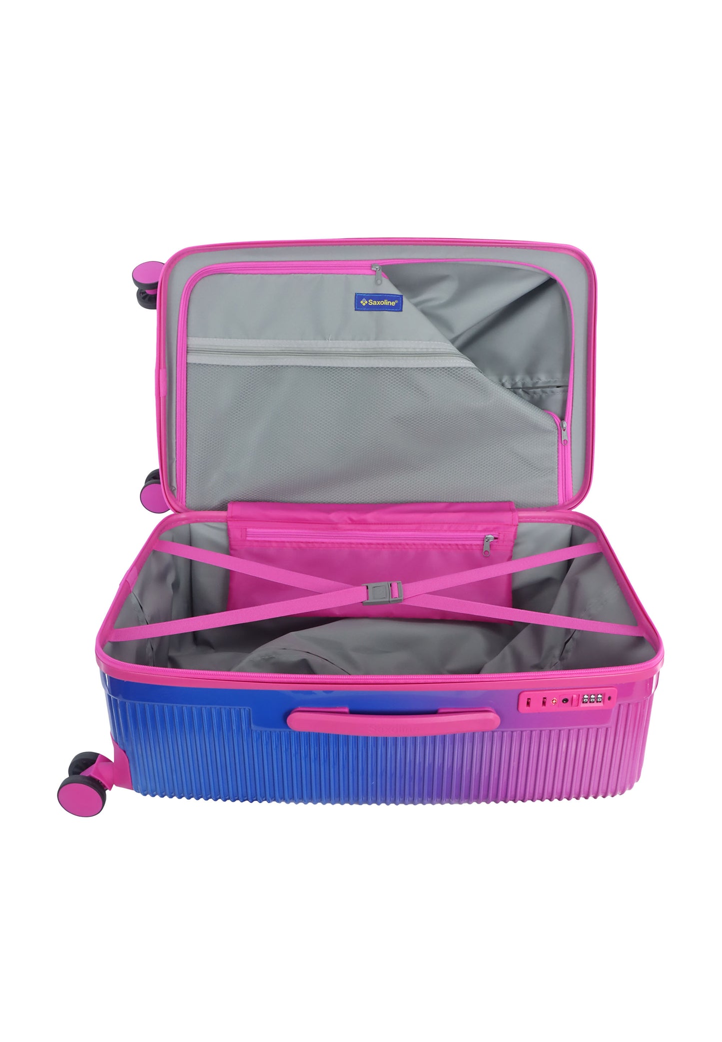 Saxoline Twist Trunk Harde Koffer Trolley Medium | Fuchsia