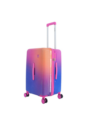 Saxoline Twist Trunk Harde Koffer Medium – Lichtgewicht, Trendy koffer & Stijlvolle Reiskoffer in Fuchsia – De Koffer die Reizigers Begrijpt