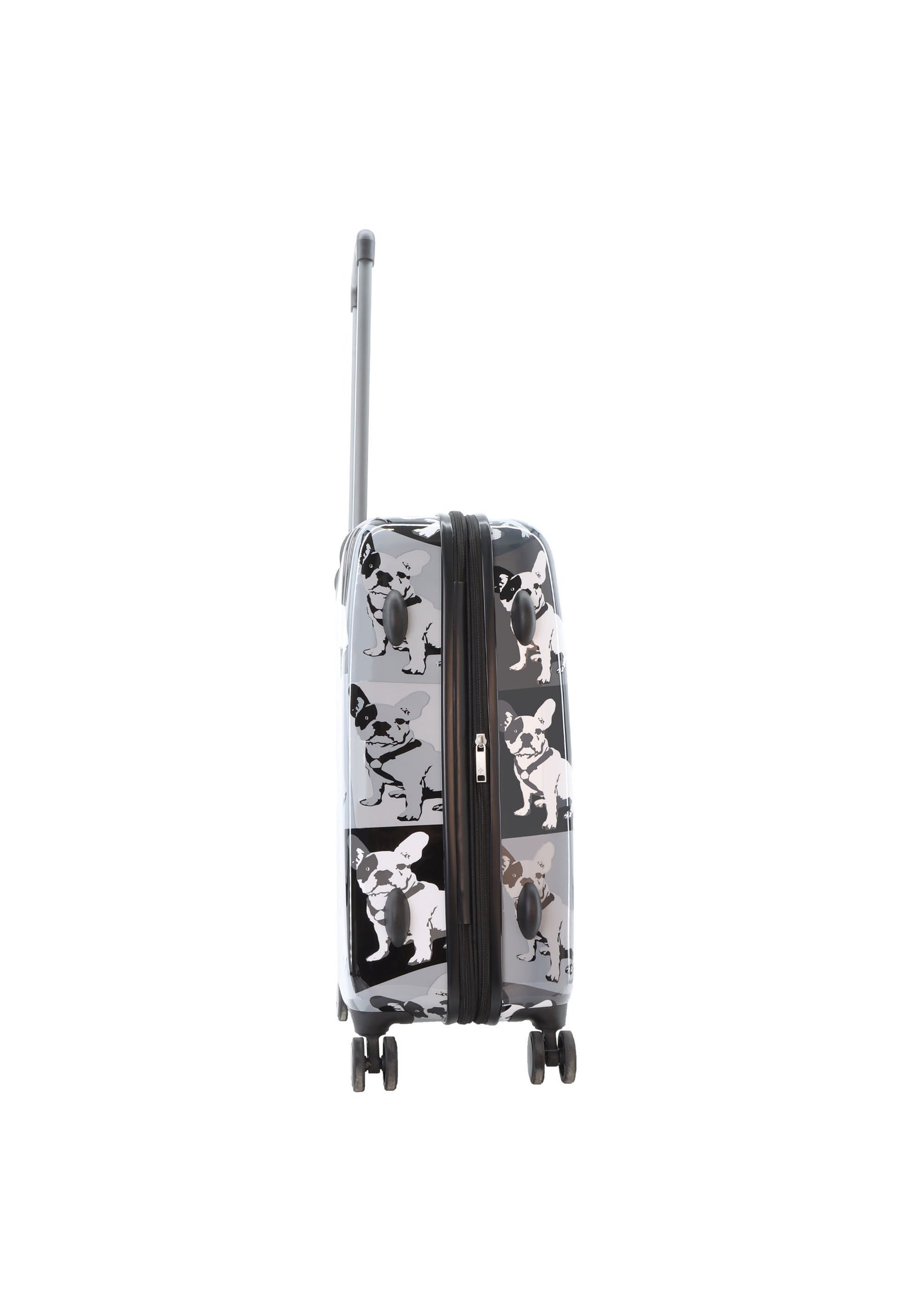 Valise rigide / trolley / valise de voyage Saxoline bleu - 67 cm (moyen) - imprimé monochrome Bulldog