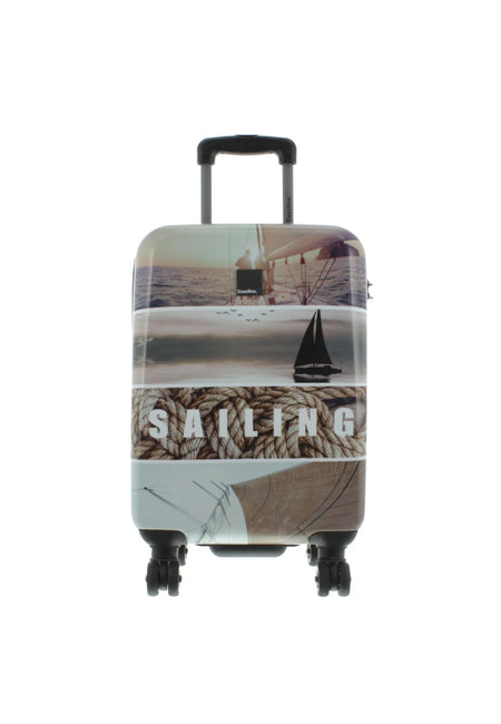 Saxoline Blue Handbagage Harde Koffer / Trolley / Reiskoffer - 55cm (Small) – Sailing Print