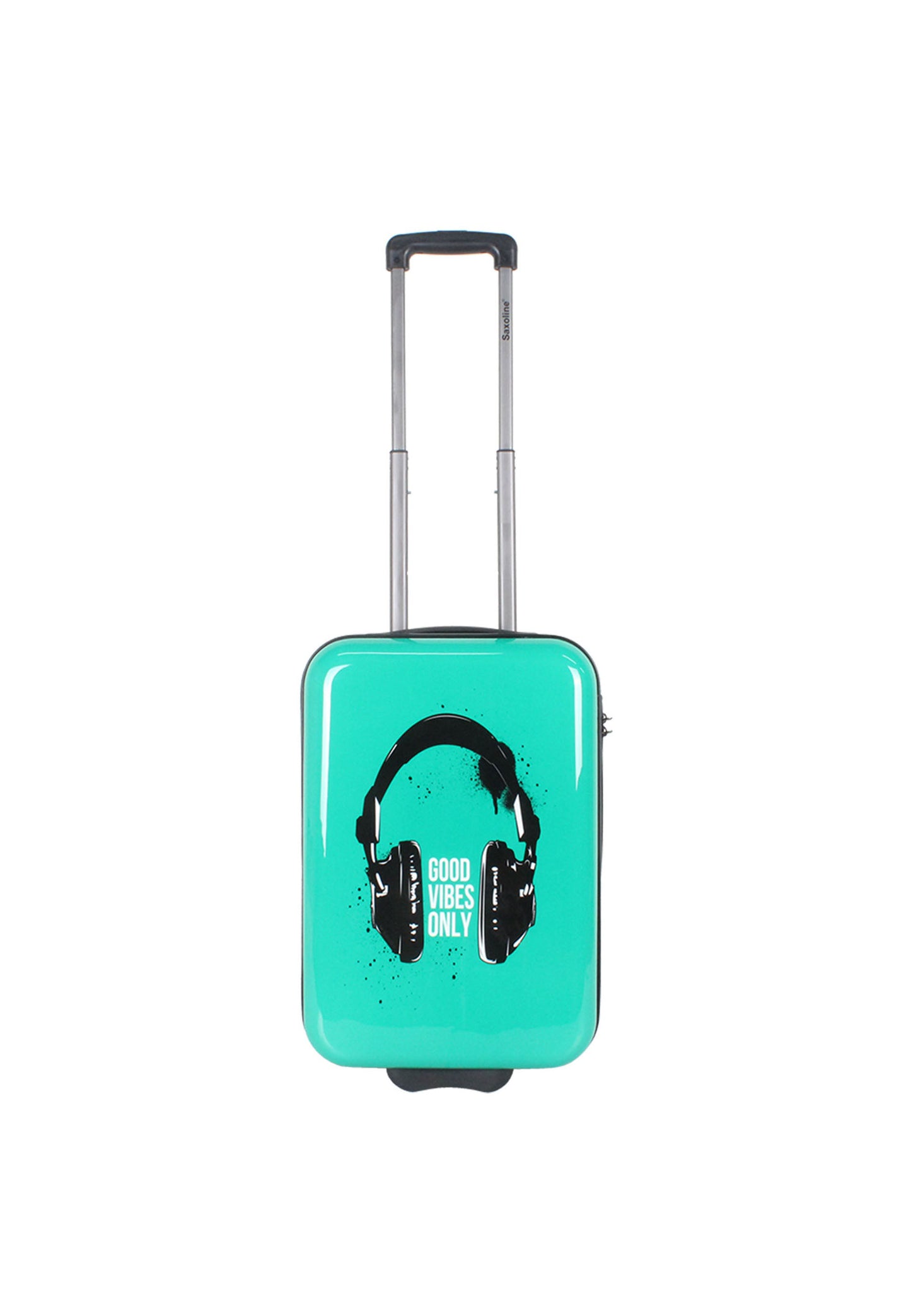 Valise rigide pour bagage à main Saxoline / Trolley / Valise de voyage - 55 cm (Petite) - Impression casque