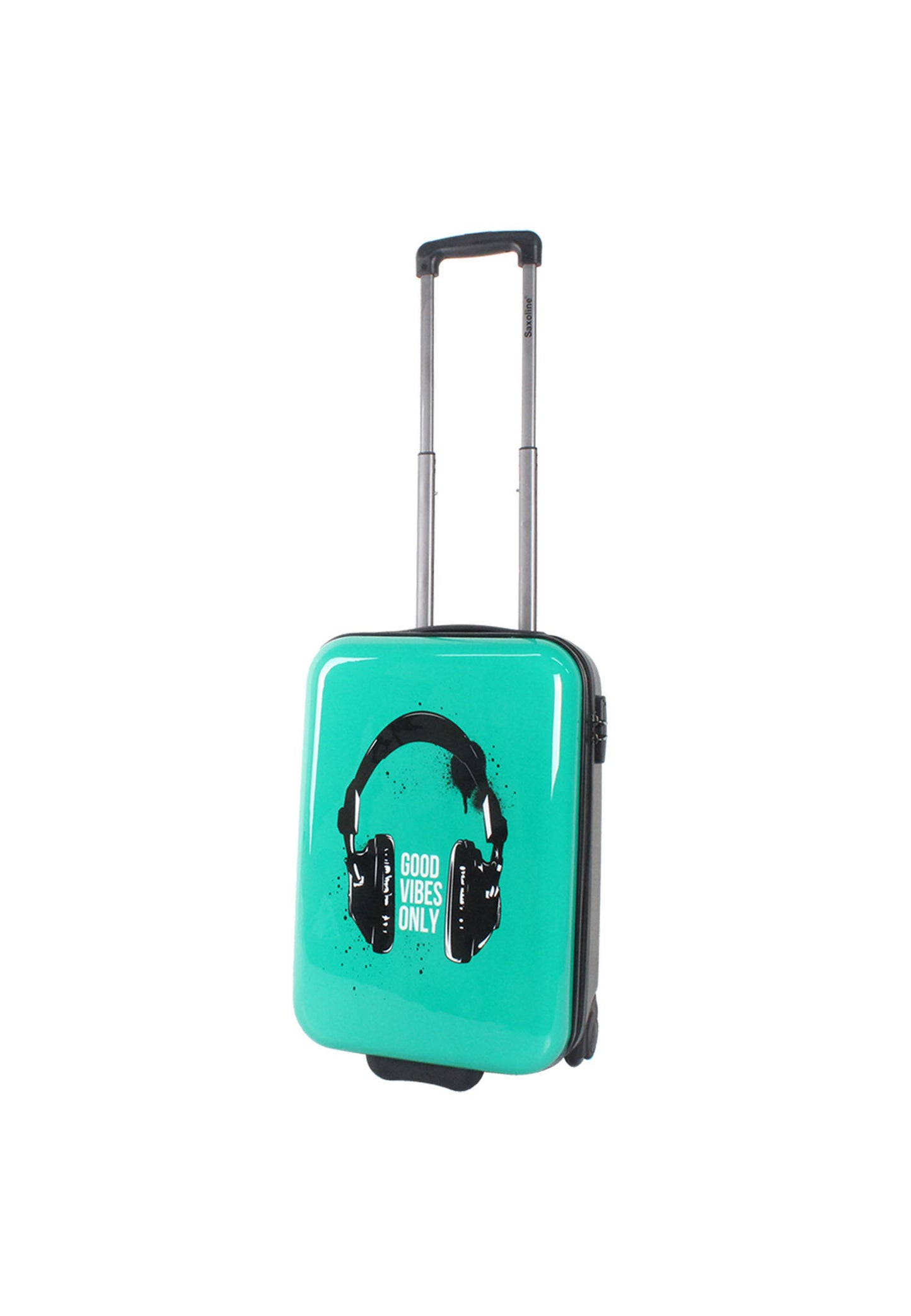 Valise rigide pour bagage à main Saxoline / Trolley / Valise de voyage - 55 cm (Petite) - Impression casque