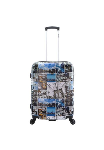 Saxoline Hard Case / Trolley / Travel Case - 67 cm (Moyen) - Brooklyn Print