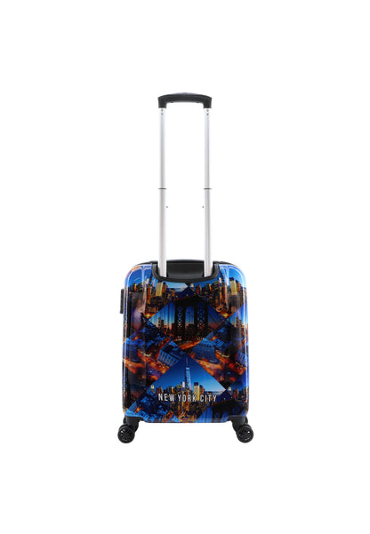 Saxoline Handbagage Harde Koffer / Trolley / Reiskoffer - 55cm (Small) - New York City Print