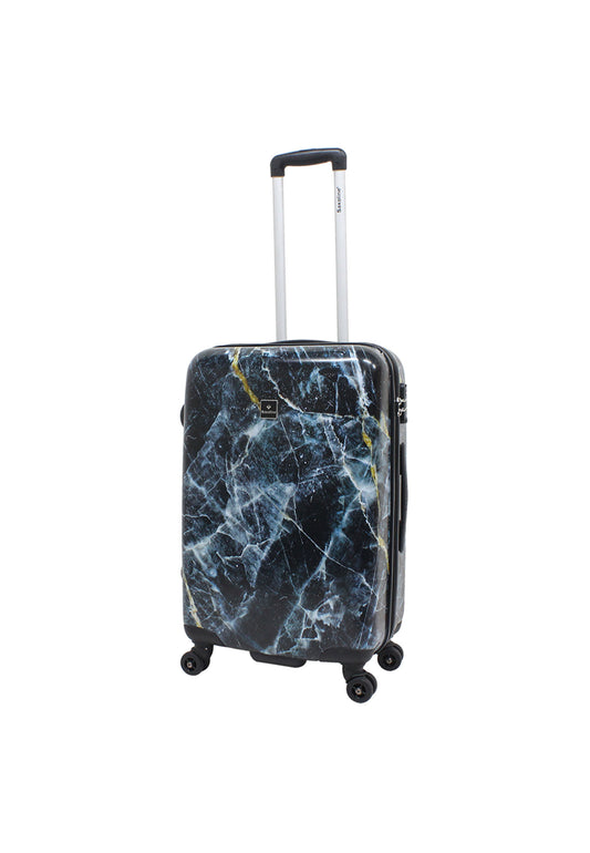 Saxoline Harde Koffer / Trolley / Reiskoffer - 68 cm (Medium) – Marble Print