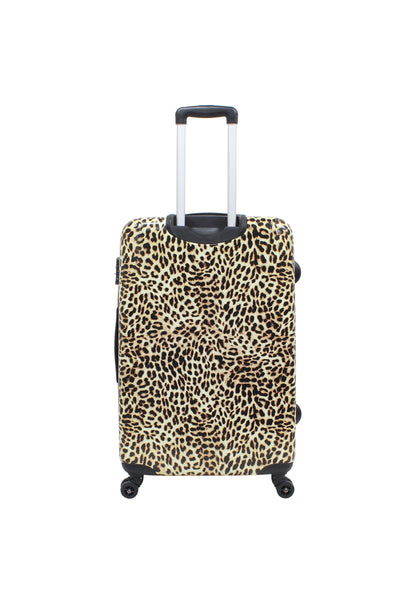 Saxoline Harde Kofferset 3-Delig / Reiskofferset / Trolleyset -  Leopard Print