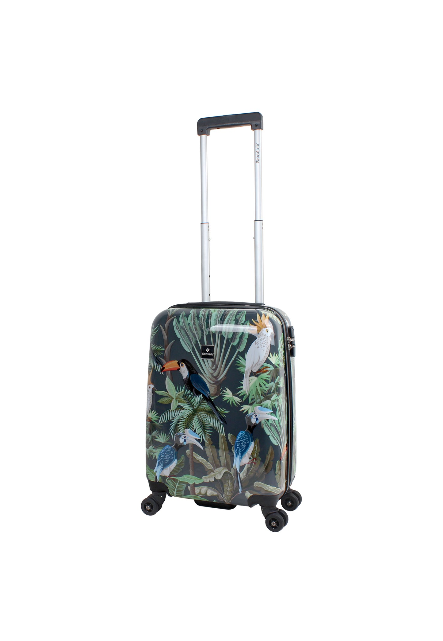 Saxoline Handbagage Harde Koffer / Trolley / Reiskoffer - 54cm (Small) - Toucan Print