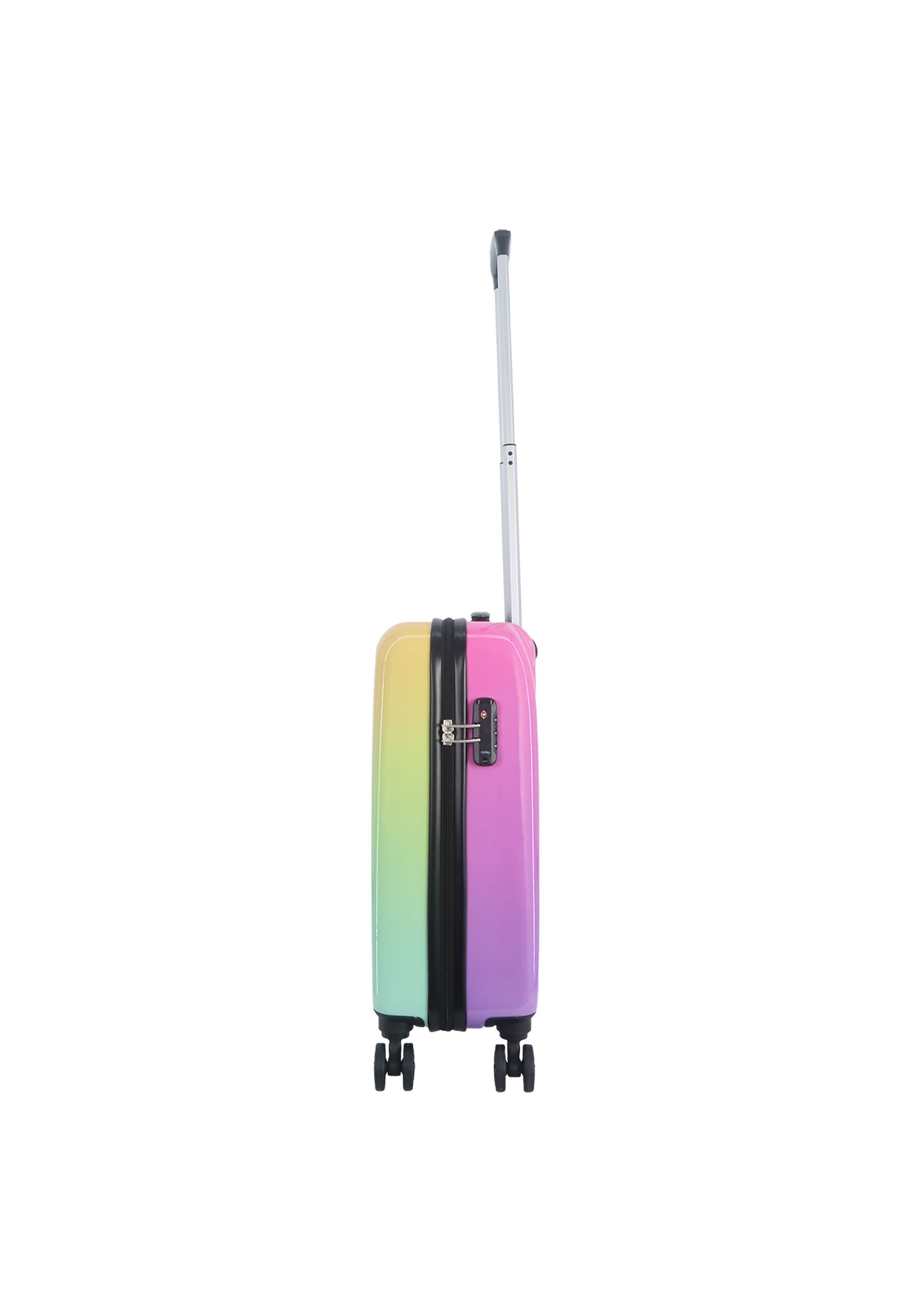 Saxoline Handbagage Harde Koffer / Trolley / Reiskoffer - 55cm (Small) - Rainbow Print