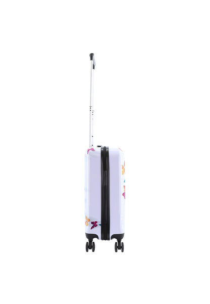 Saxoline Handbagage Harde Koffer / Trolley / Reiskoffer - 55cm (Small) - Butterfly Fun Print