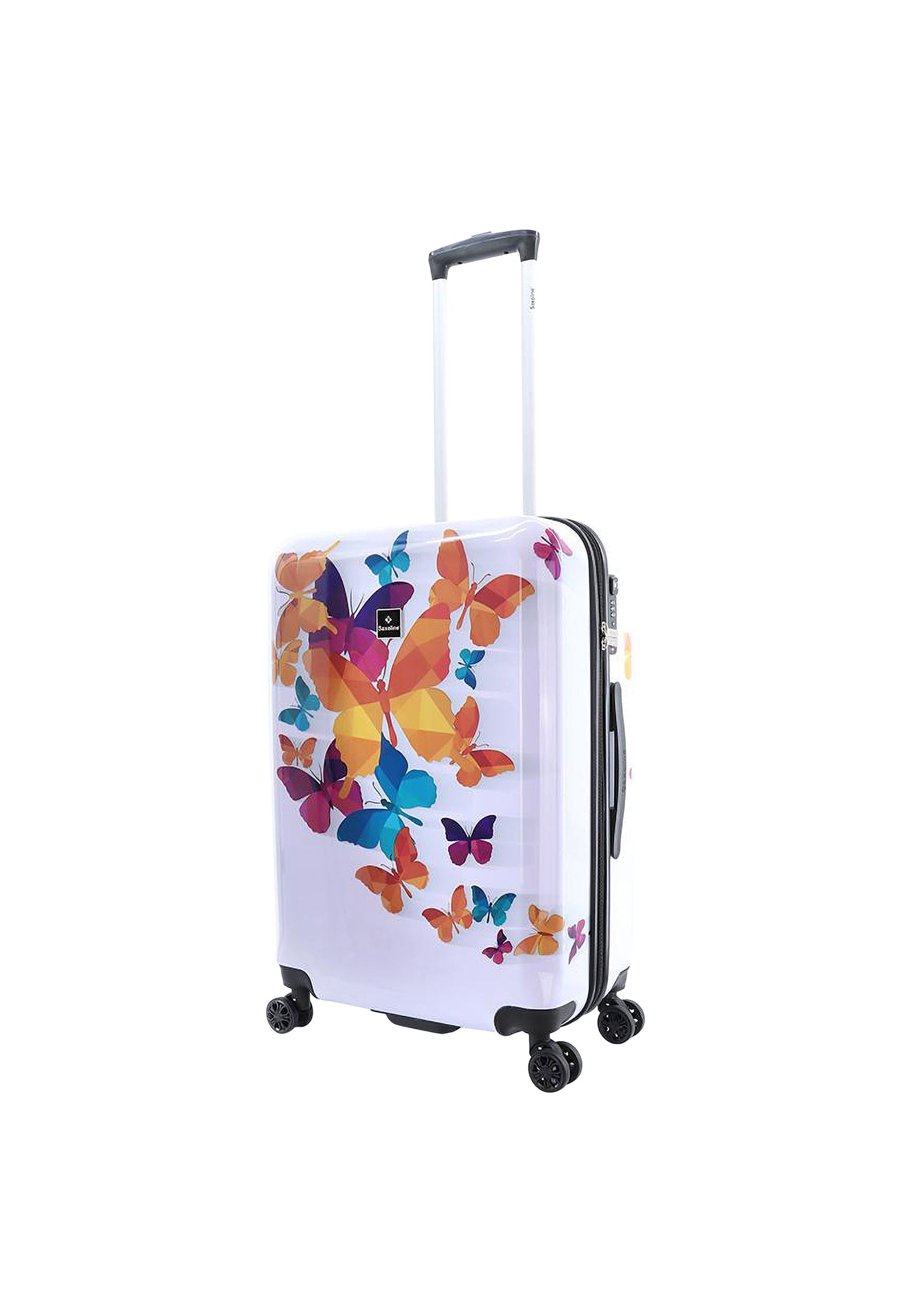 Saxoline Hard Case / Trolley / Travel Case - 66 cm (Moyen) - Butterfly Fun Print