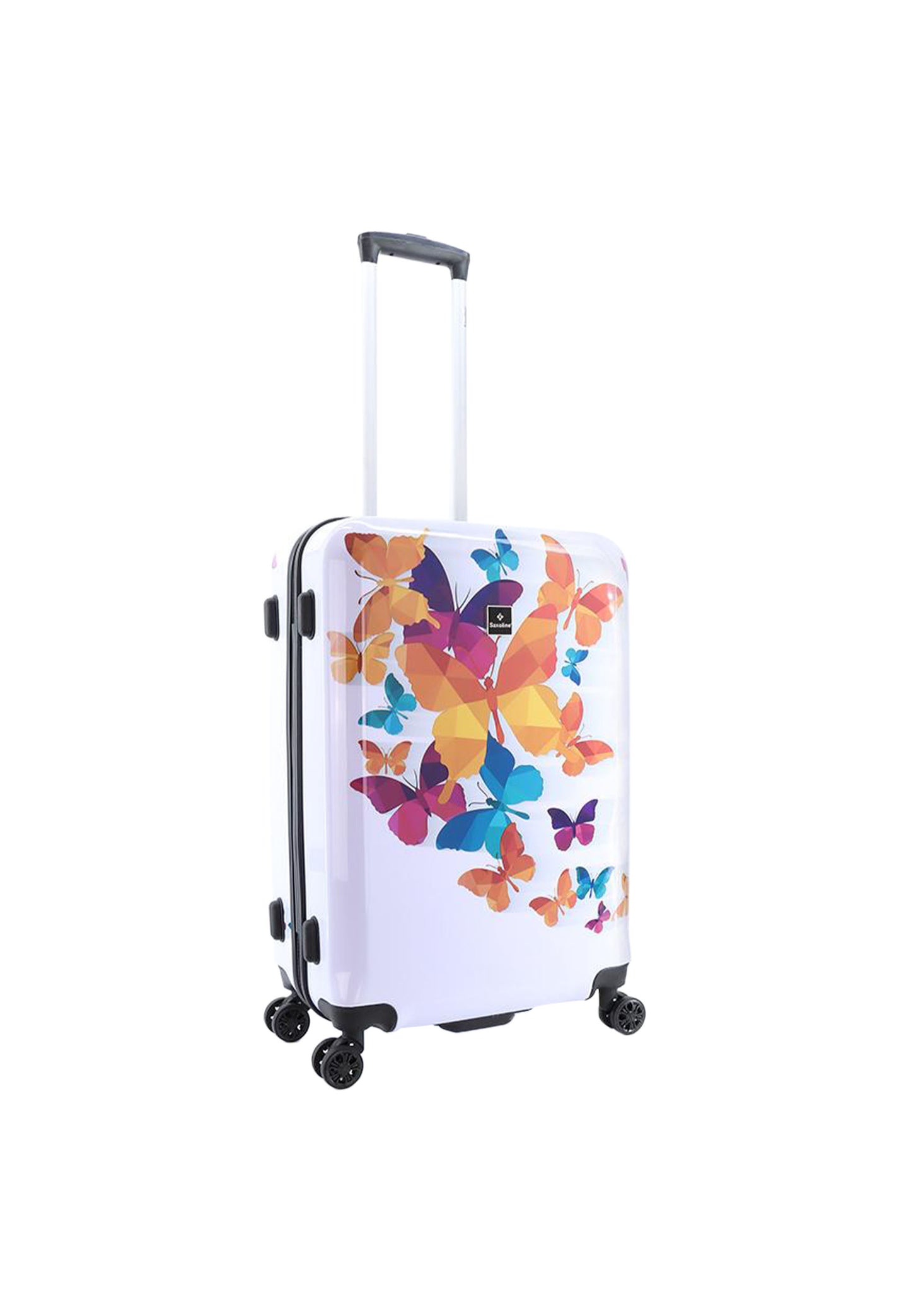 Saxoline Hard Case / Trolley / Travel Case - 66 cm (Moyen) - Butterfly Fun Print