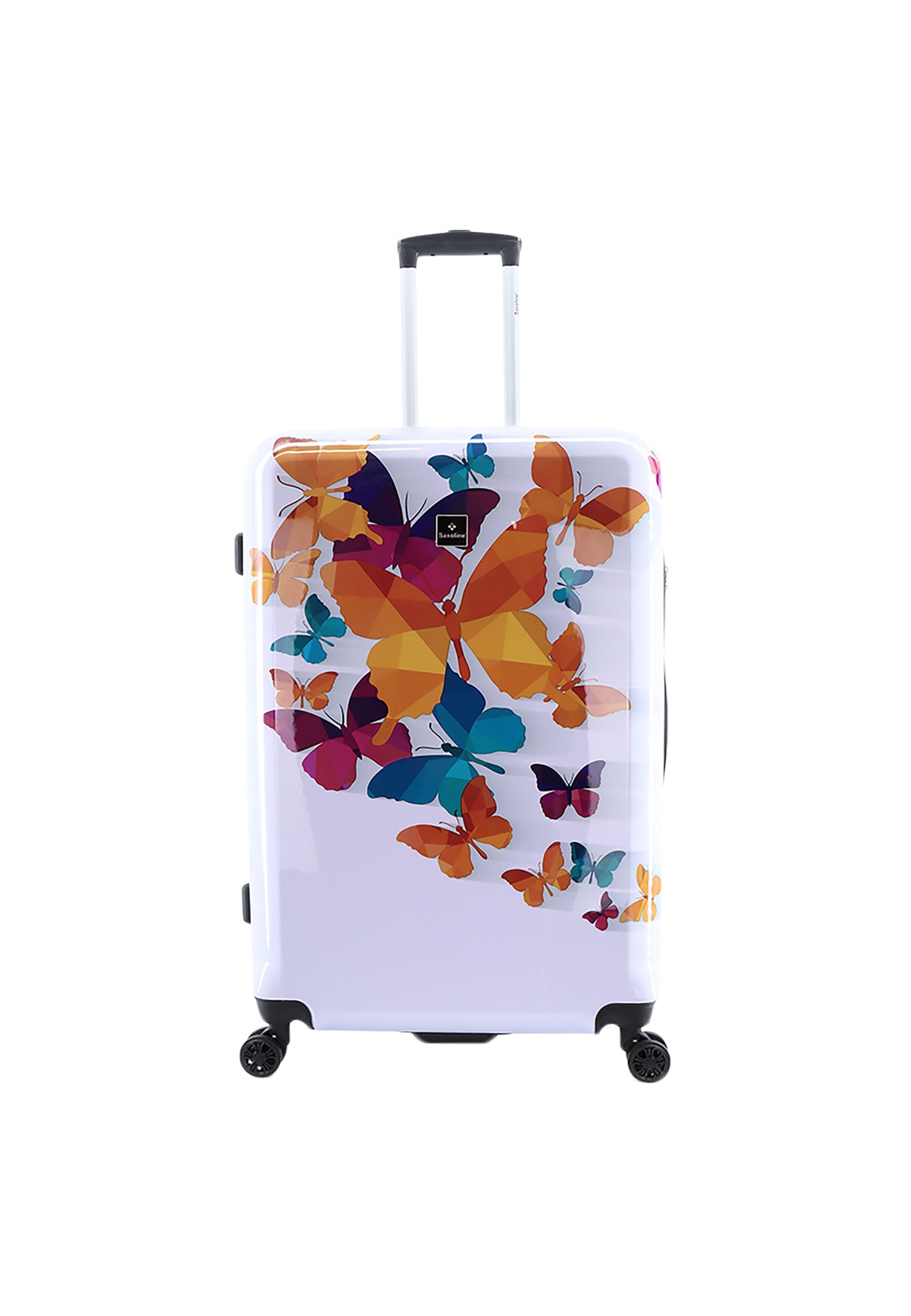 Saxoline Hard Case / Trolley / Travel Case - 76 cm (Large) - Butterfly Fun Print