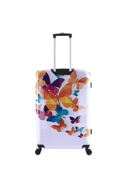 Saxoline Hard Case / Trolley / Travel Case - 76 cm (Large) - Butterfly Fun Print