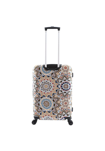 Saxoline Harde Koffer / Trolley / Reiskoffer - 67 cm (Medium) - Mosaic Culture Print