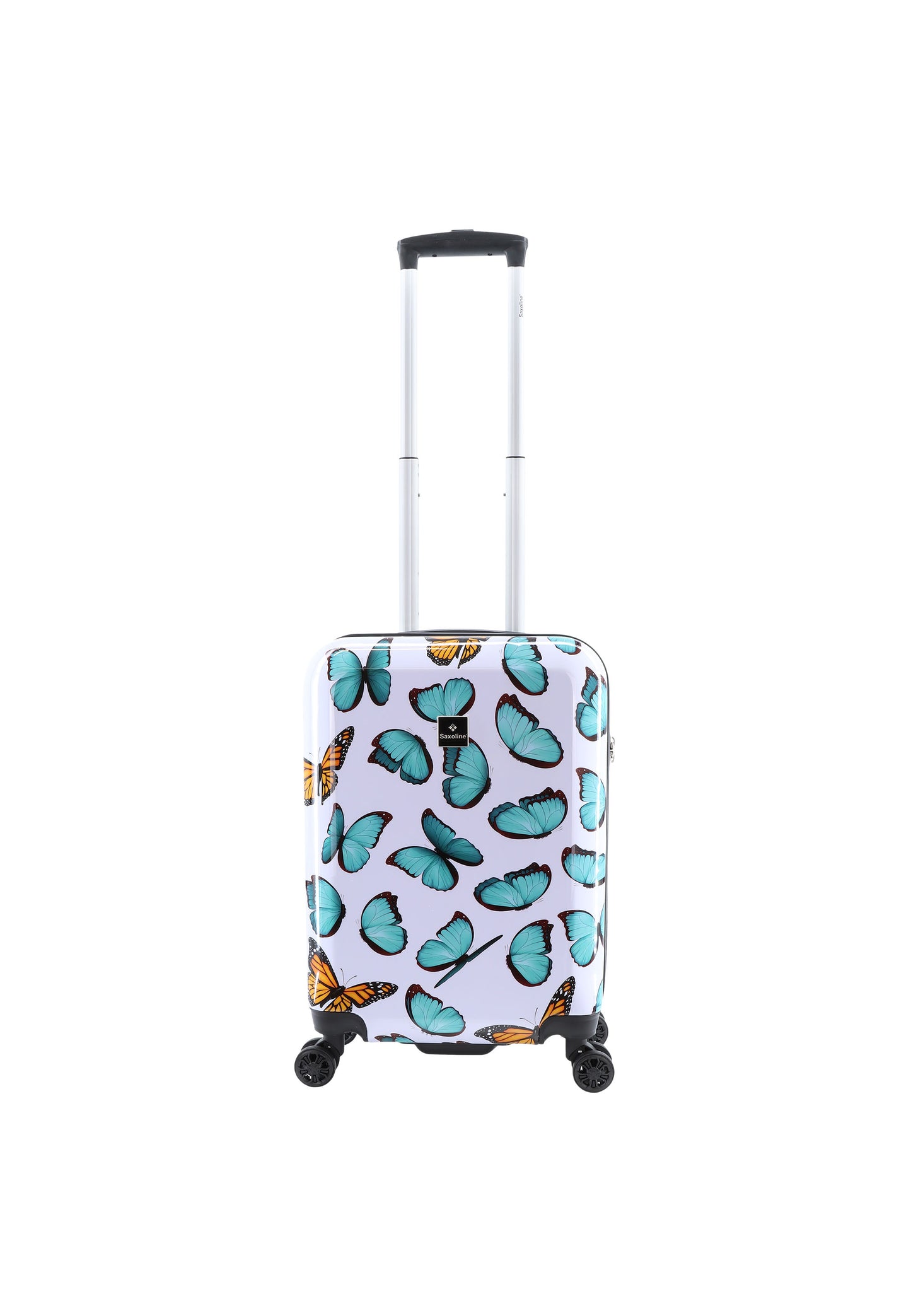 Valise rigide pour bagage à main Saxoline / Trolley / Valise de voyage - 55 cm (Petite) - Imprimé printanier