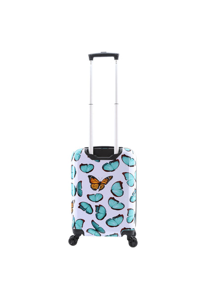 Valise rigide pour bagage à main Saxoline / Trolley / Valise de voyage - 55 cm (Petite) - Imprimé printanier