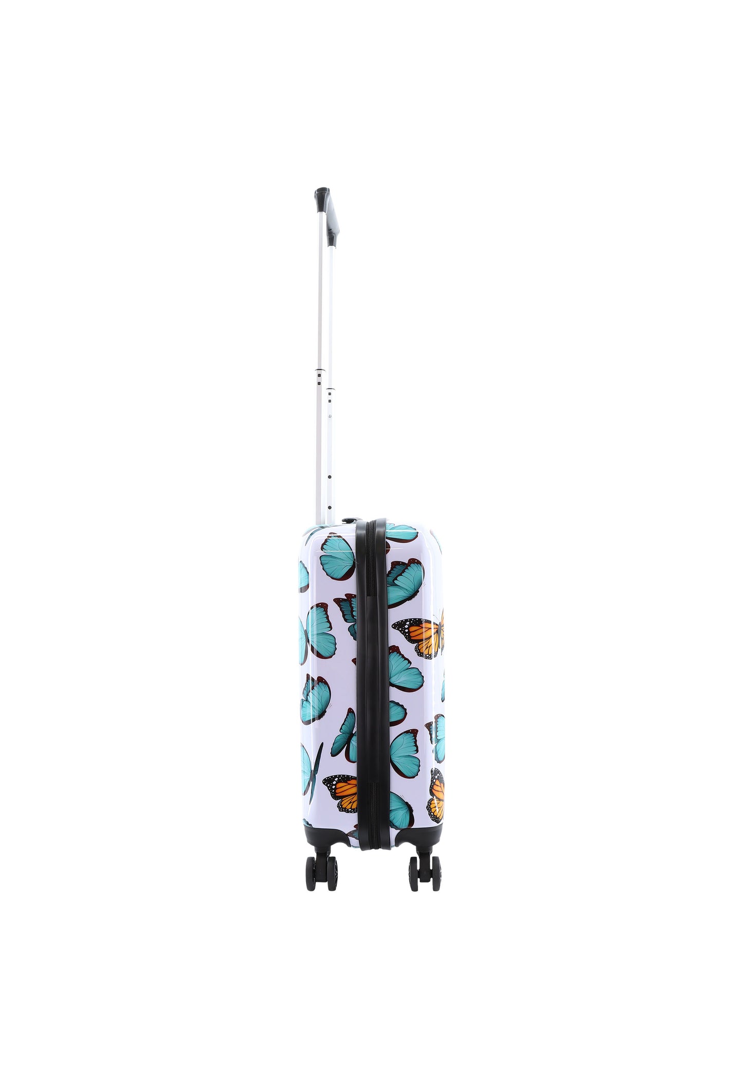 Valise rigide pour bagage à main Saxoline / Trolley / Valise de voyage - 55 cm (Petite) - Imprimé printanier