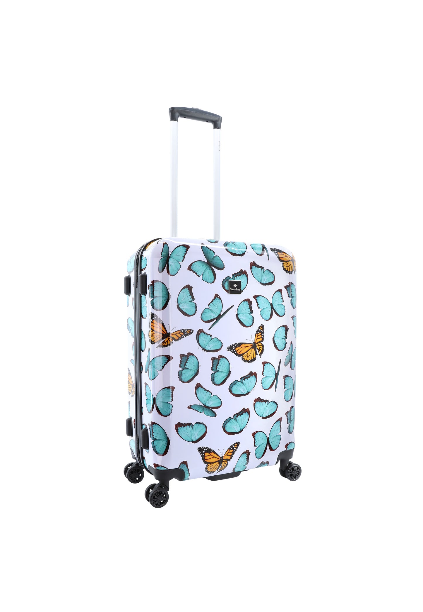 Saxoline Harde Koffer / Trolley / Reiskoffer - 66 cm (Medium) - Springful Print