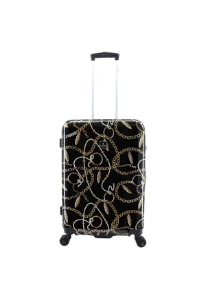 Saxoline Harde Koffer / Trolley / Reiskoffer - 66 cm (Medium) - Golden Age Print