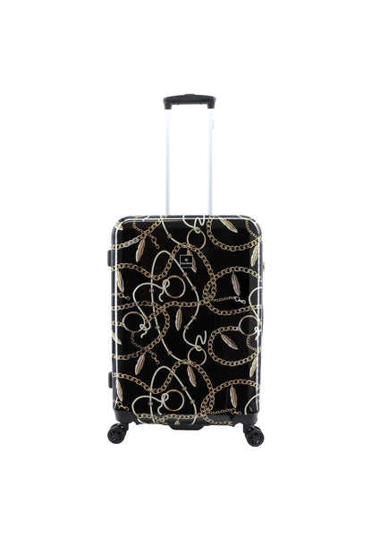 Saxoline Harde Koffer / Trolley / Reiskoffer - 66 cm (Medium) - Golden Age Print